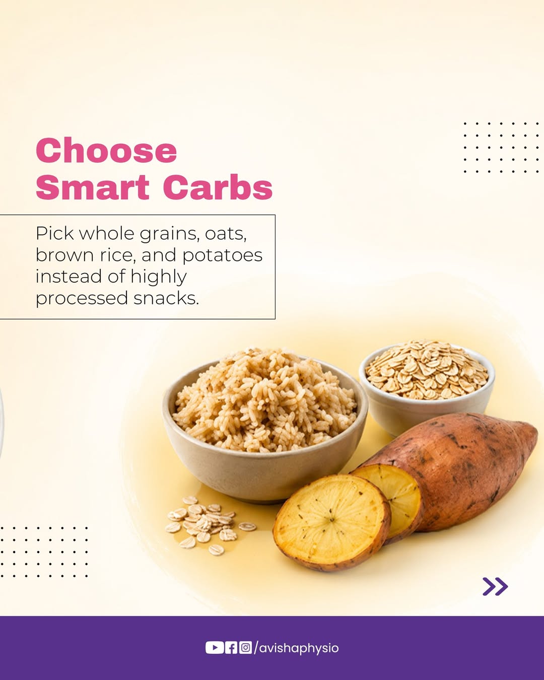 Avisha smart carbs nutrition post