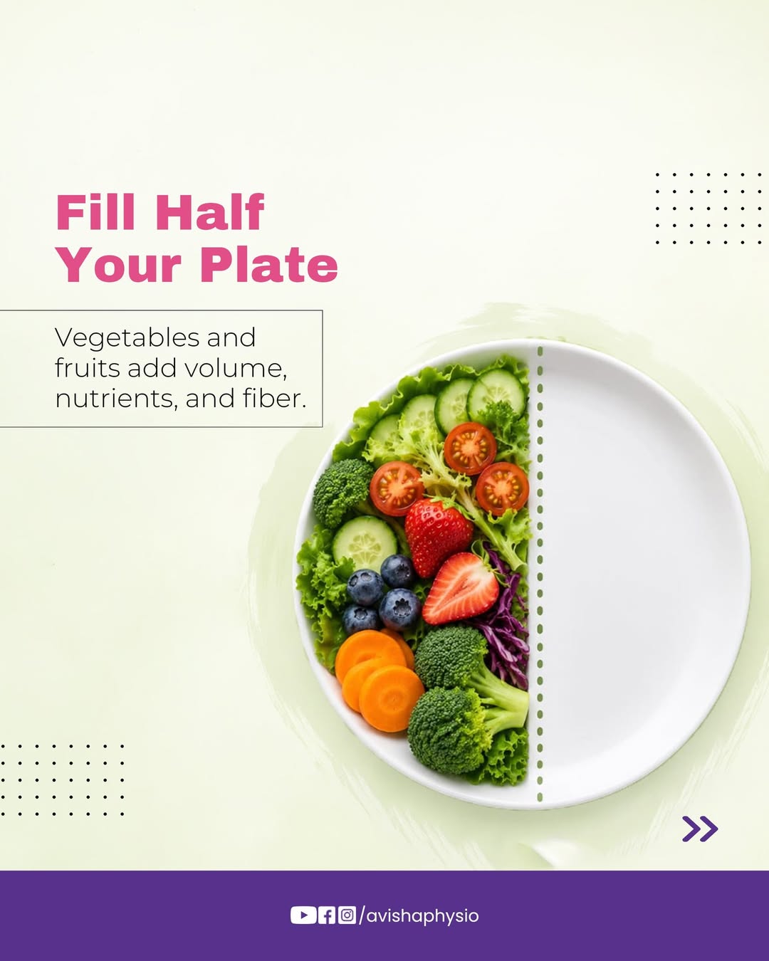 Avisha fill half your plate nutrition post