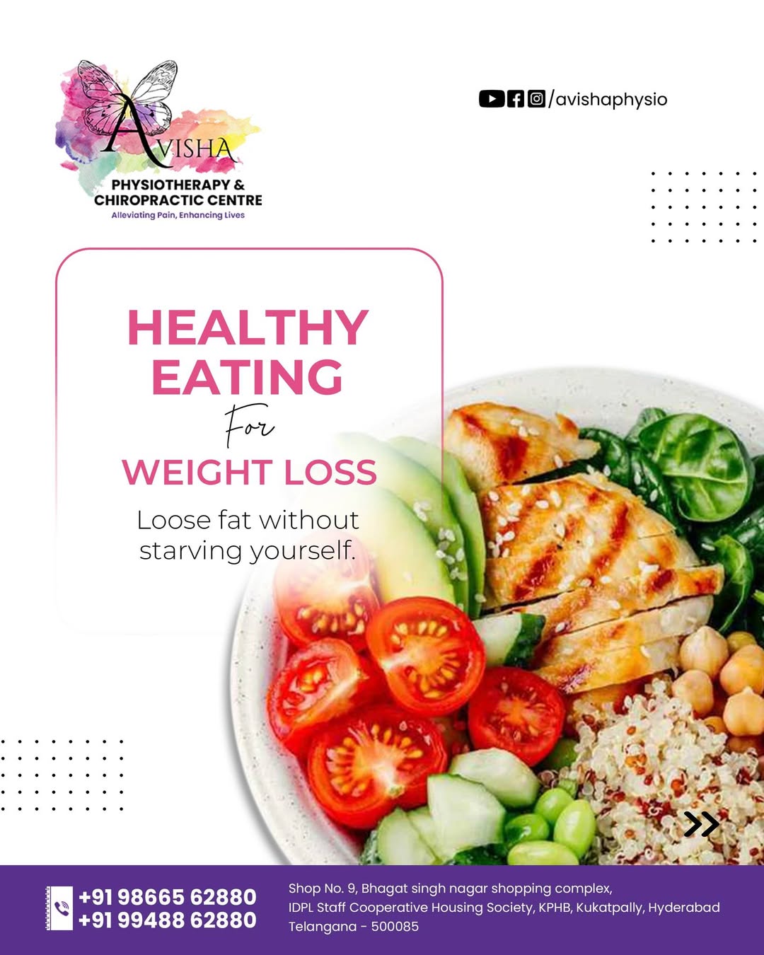 Avisha healthy eating for weight loss post